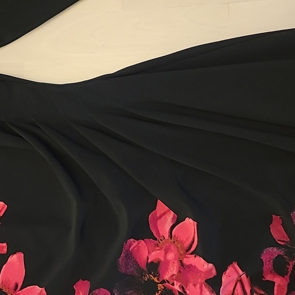 NWOT Lauren Ralph Lauren Ruched Side Three-quarter Sleeved Lined Floral … - Picture 10 of 16